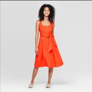 Cotton Midi Dress Size 10